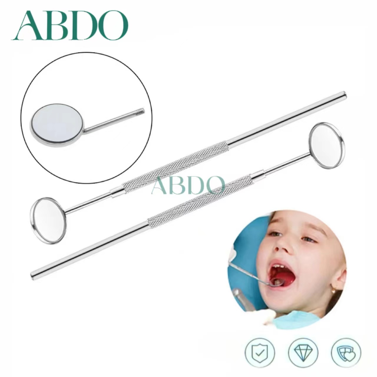 Teeth Whitening Kit Professional - 10 Set Dental Mouth Mirrors Checking