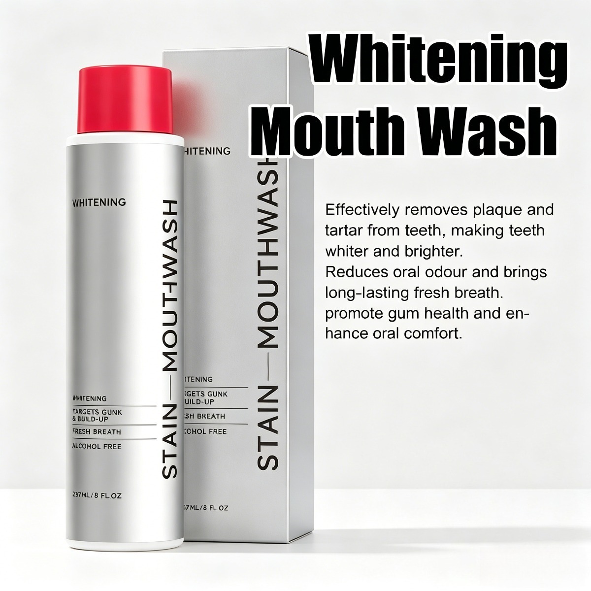 Whitening Mouthwash - Stain Removal Mouthwash and Whitening Improve