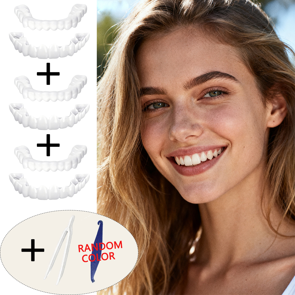Teeth Whitening For Photos - Graduation Photo Special Teeth Veneers Reusable