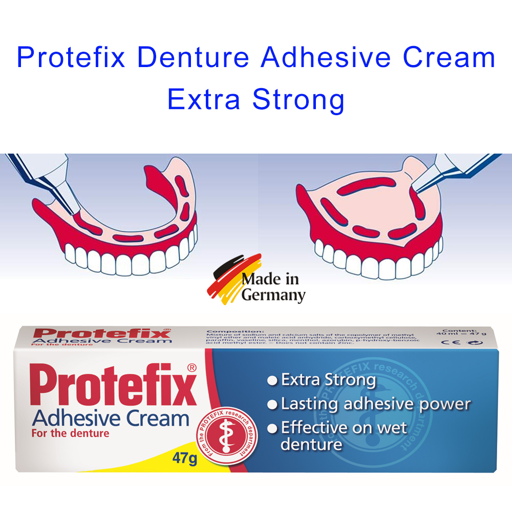 Teeth Whitening Crest - Protefix Adhesive Cream For Denture Fixing