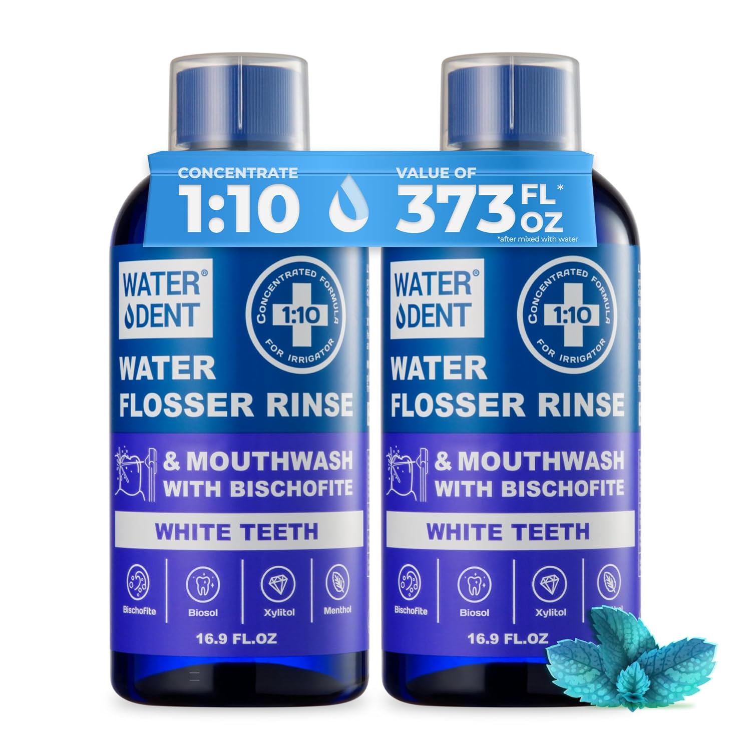 Whitening Mouthwash - Alcohol-Free Whitening Mouthwash for Water Flosser,