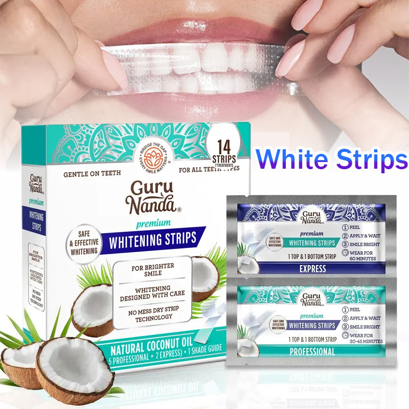 Teeth Whitening Serum - 1/2/3 Boxes Coconut Oil White Strips,Tooth