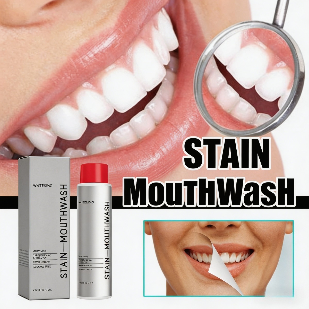 Stain Removal Mouthwash and Wh - Whitening Mouthwash incelemesi ve fiyatı