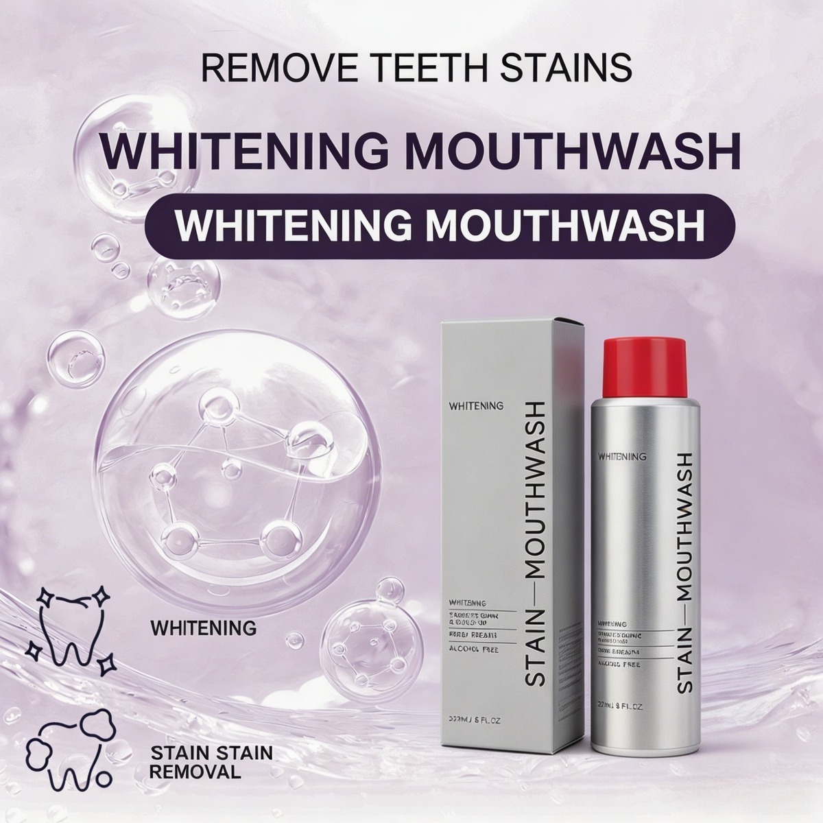 Stain Removal Mouthwash and Wh - Whitening Mouthwash incelemesi ve fiyatı