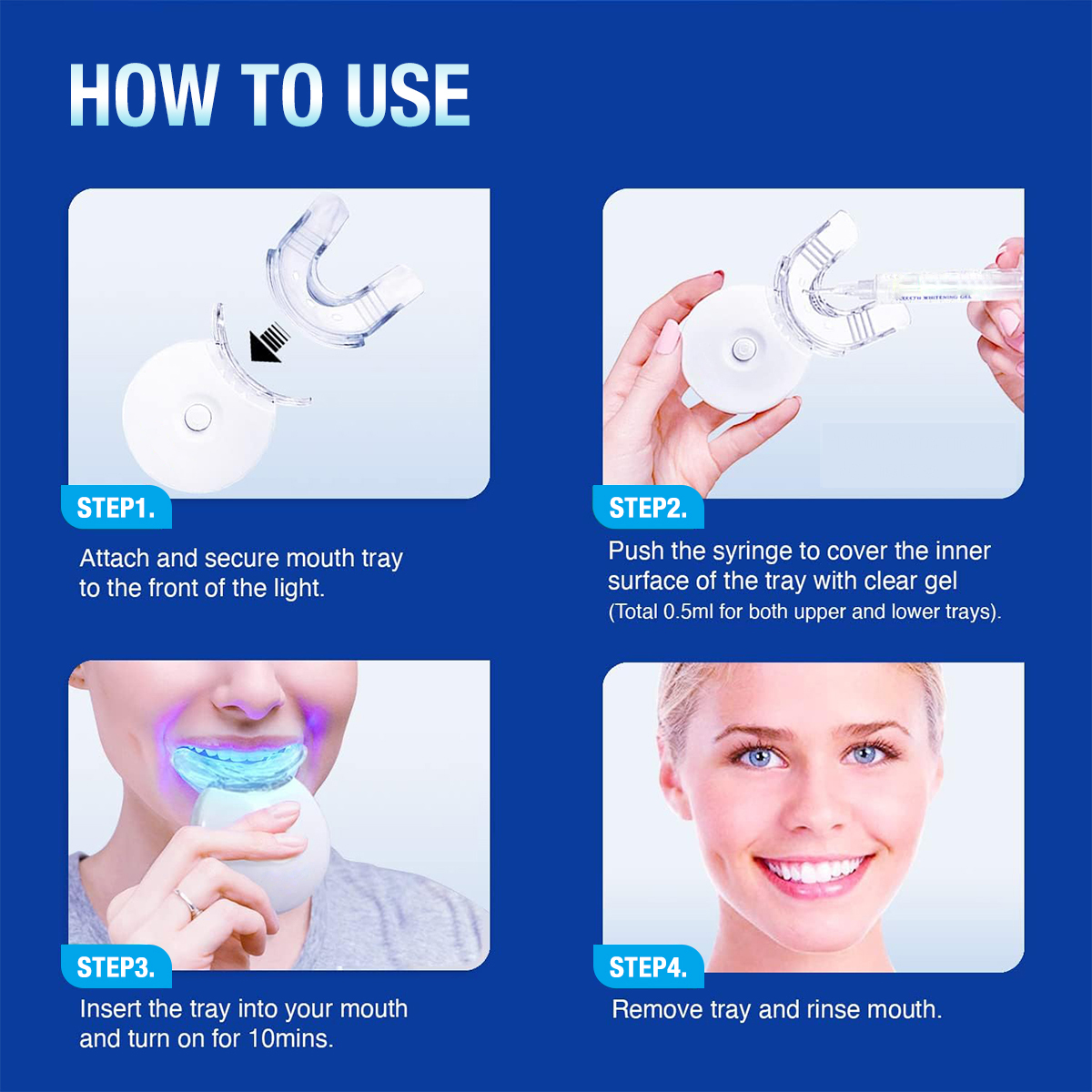 Teeth Whitening Kit - 5X LED L - Whitening Mouthwash incelemesi ve fiyatı