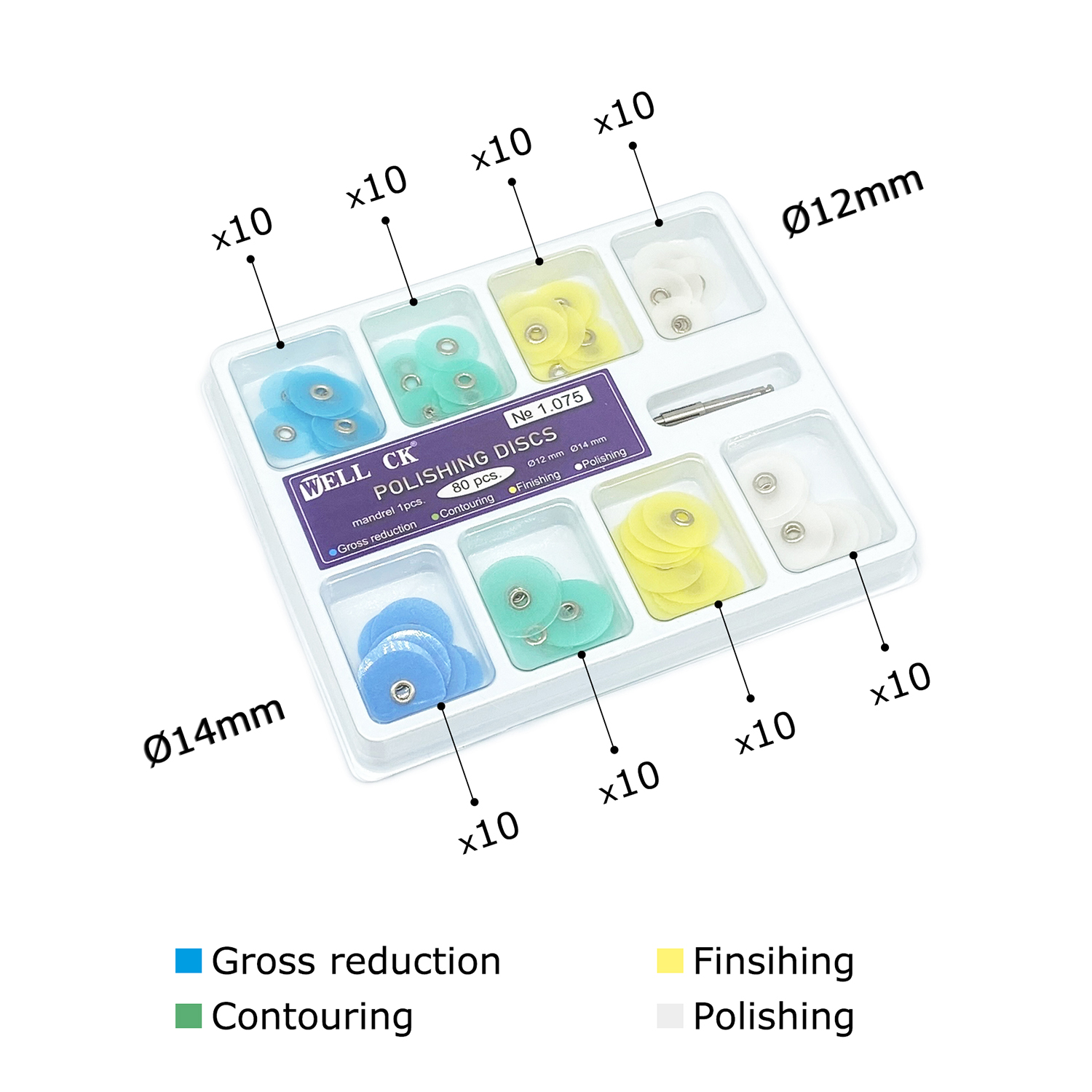 WELL CK 40/80Pcs Dental Polish - Teeth Whitening Kit Professional incelemesi ve fiyatı