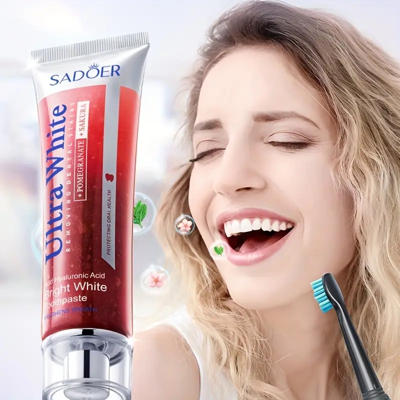 100g Sakura Red Pomegranate To - Teeth Whitening Foam Toothpaste incelemesi ve fiyatı