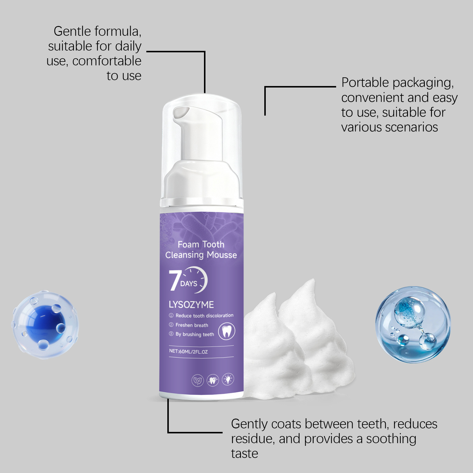 Teeth Cleansing Mousse Toothpa - Teeth Whitening Foam Toothpaste incelemesi ve fiyatı