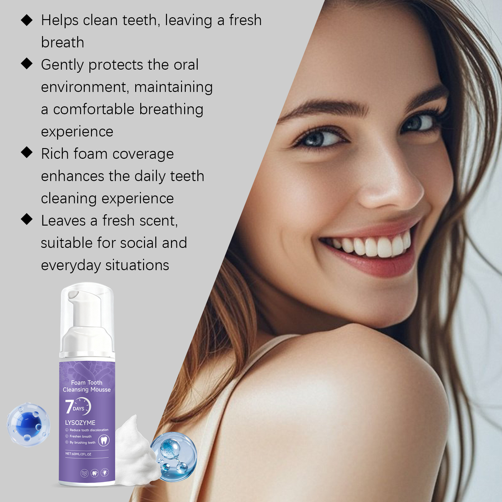 Teeth Cleansing Mousse Toothpa - Teeth Whitening Foam Toothpaste incelemesi ve fiyatı