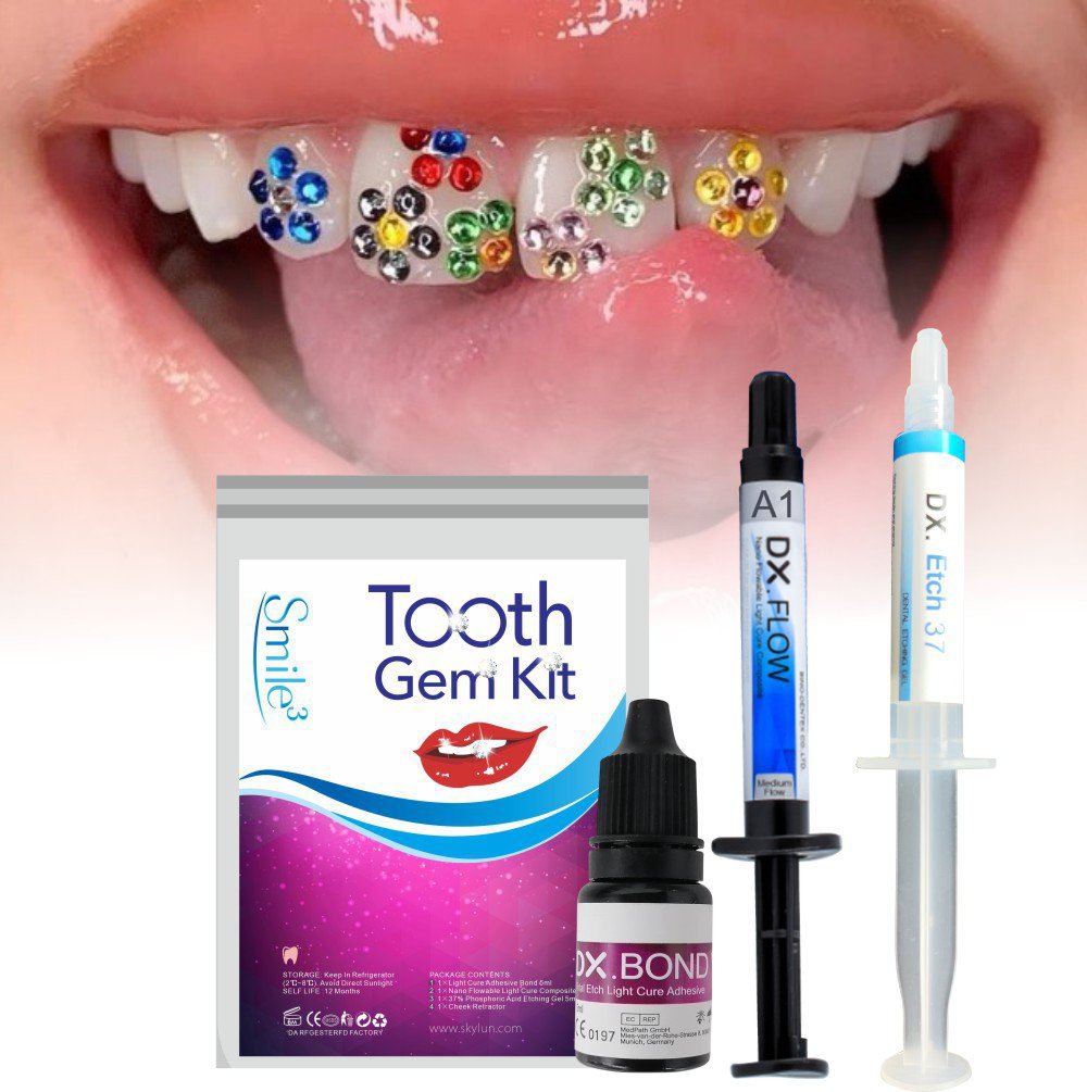 HOT Tooth Gem Kit Teeth Decora - Whitening Mouthwash incelemesi ve fiyatı