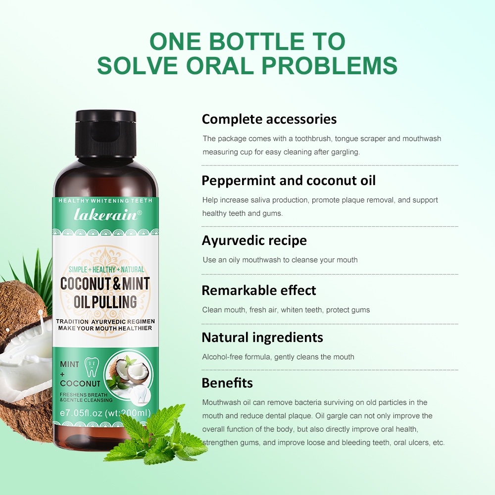 Coconut Mint Pulling Oil Mouth - Whitening Mouthwash incelemesi ve fiyatı