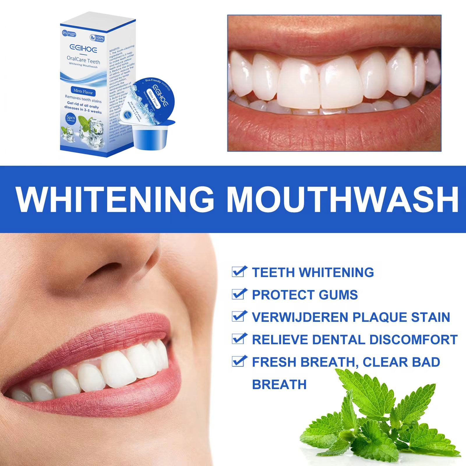 EELHOE Teeth Mouth Wash Whiten - Whitening Mouthwash incelemesi ve fiyatı
