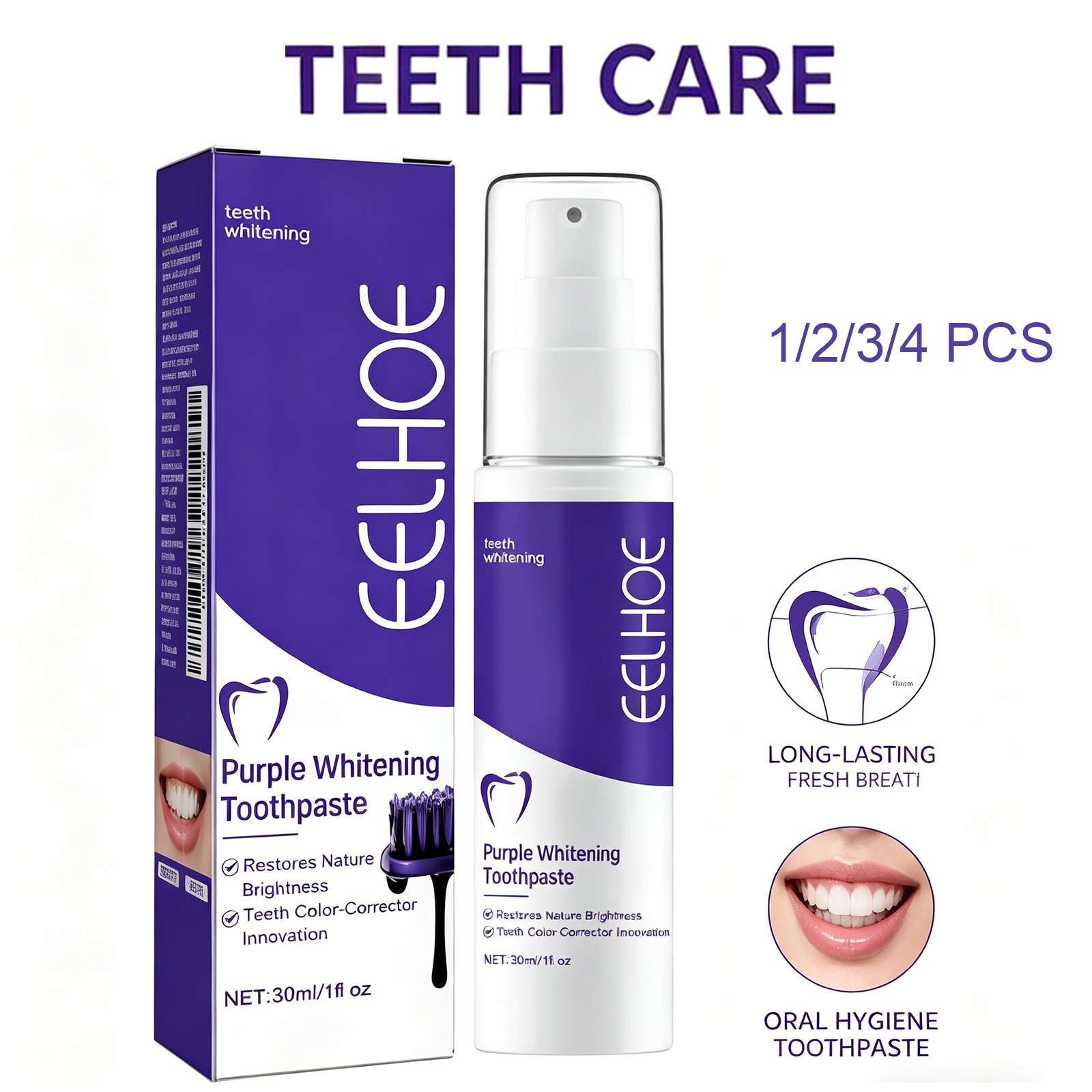 Purple Toothpaste Teeth Whiten - Teeth Whitening Crest incelemesi ve fiyatı