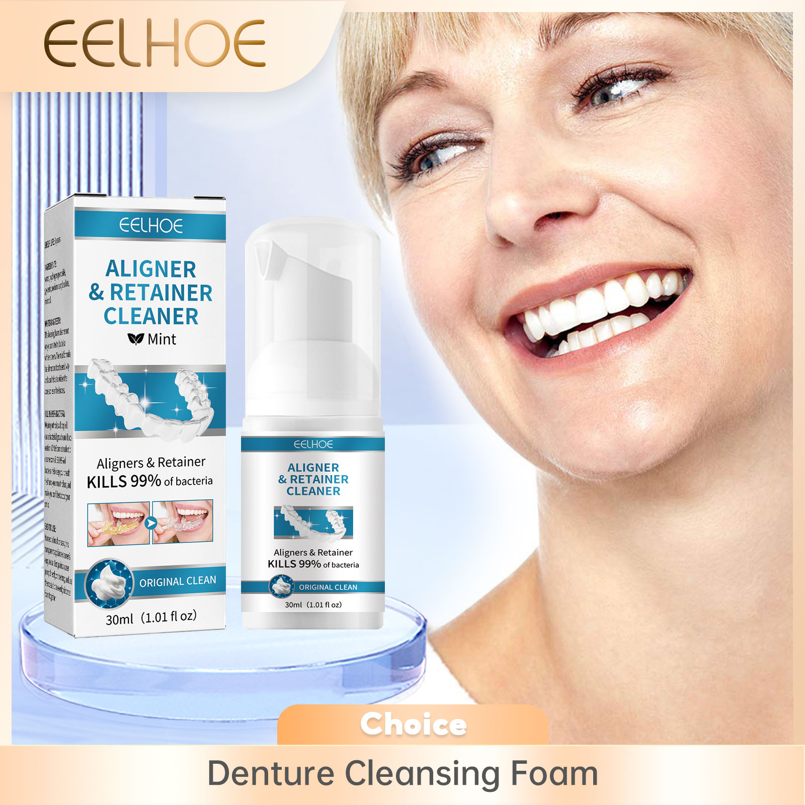 Aligner Denture Cleaner Foam D - Teeth Whitening Foam Toothpaste incelemesi ve fiyatı