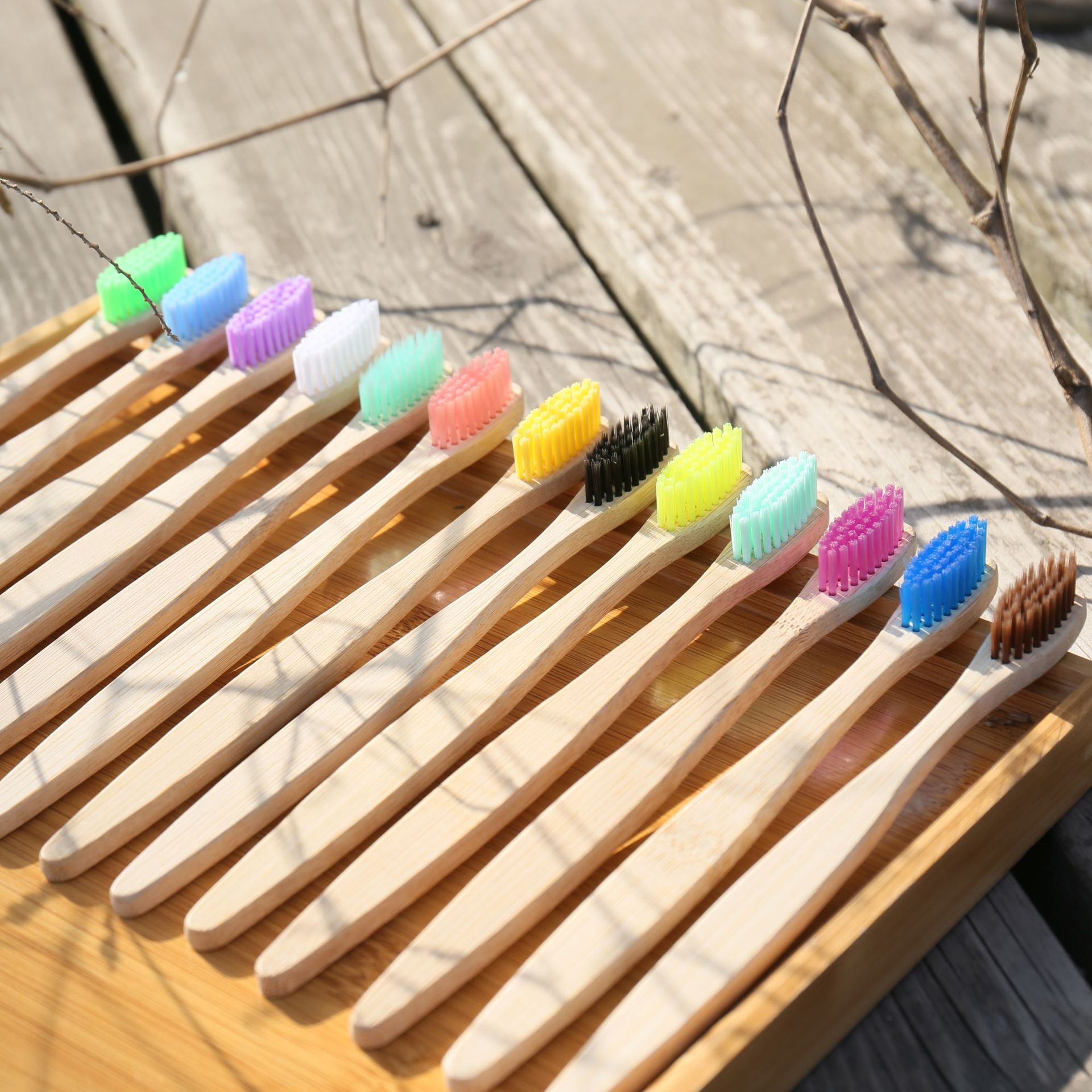 100PCS Colorful Natural Bamboo - Teeth Whitening Laser incelemesi ve fiyatı