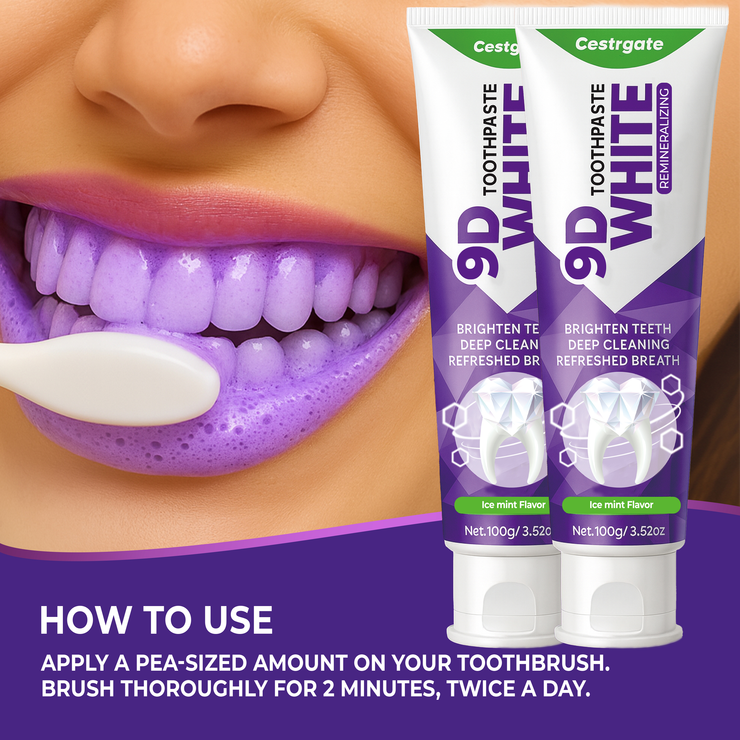 9D White 10% Hydroxyapatite To - Teeth Whitening Foam Toothpaste incelemesi ve fiyatı