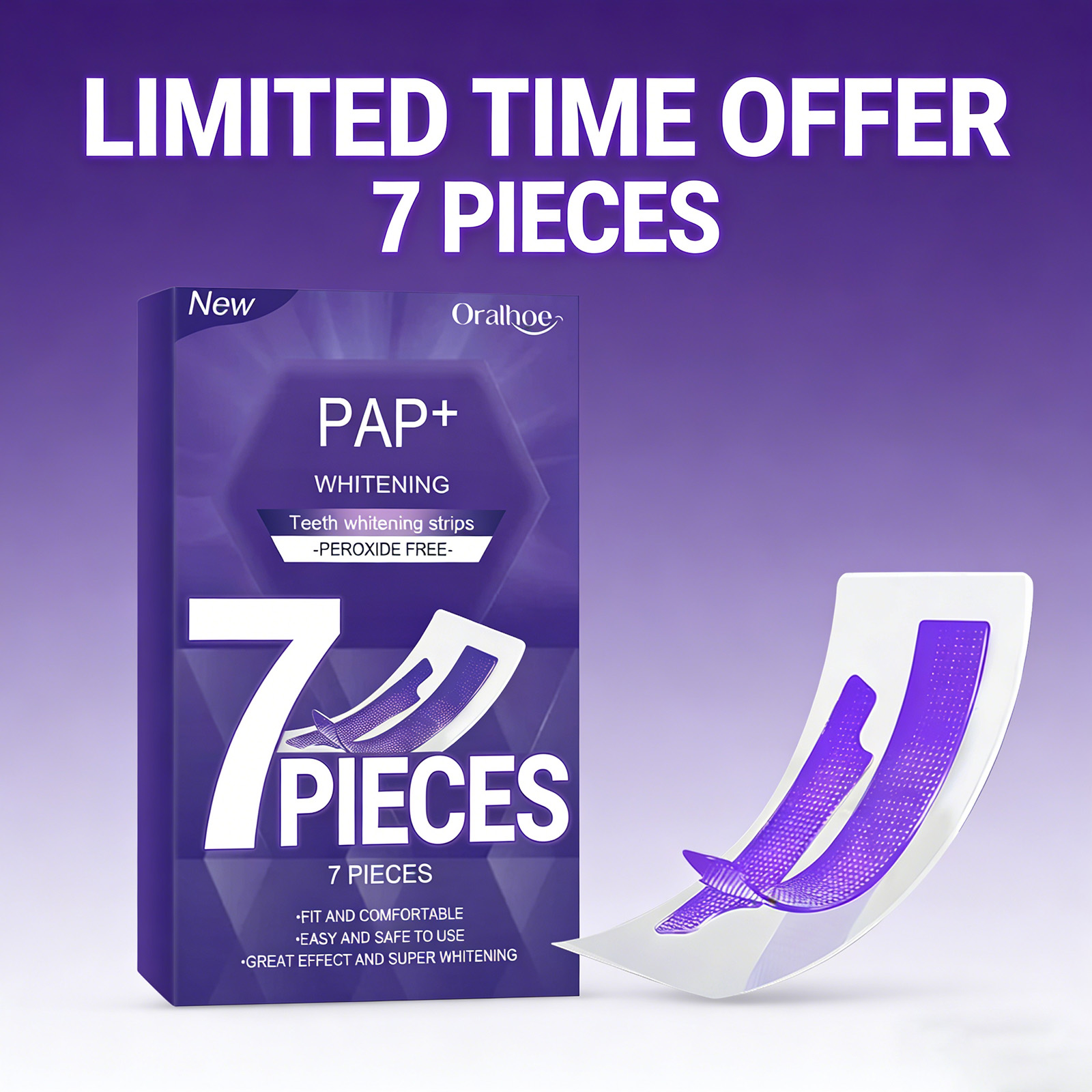 Purple Teeth Whitening Strips  - Teeth Whitening Retainer incelemesi ve fiyatı