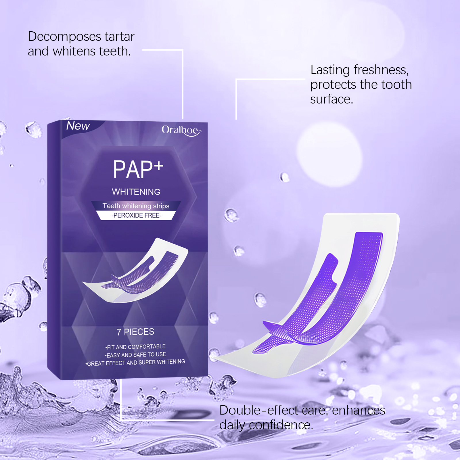 Purple Teeth Whitening Strips  - Teeth Whitening Retainer incelemesi ve fiyatı