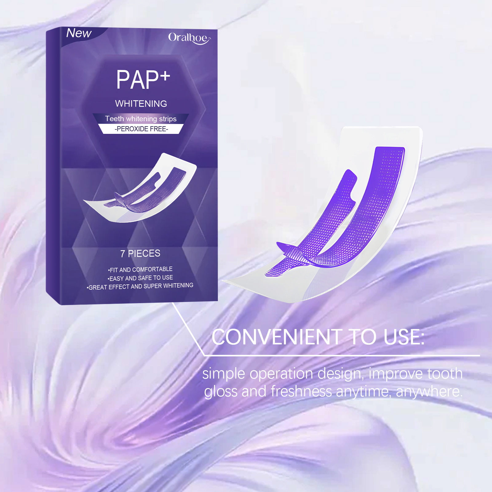 Purple Teeth Whitening Strips  - Teeth Whitening Retainer incelemesi ve fiyatı