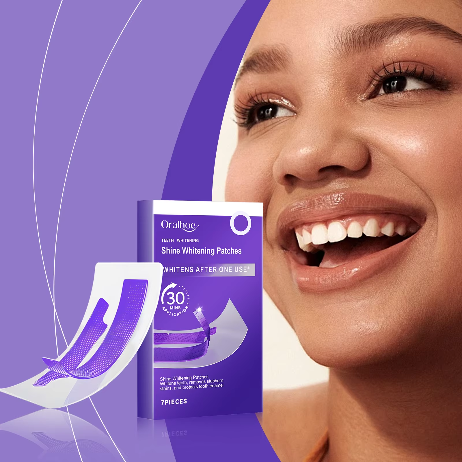 Purple Teeth Whitening Strips  - Teeth Whitening Retainer incelemesi ve fiyatı
