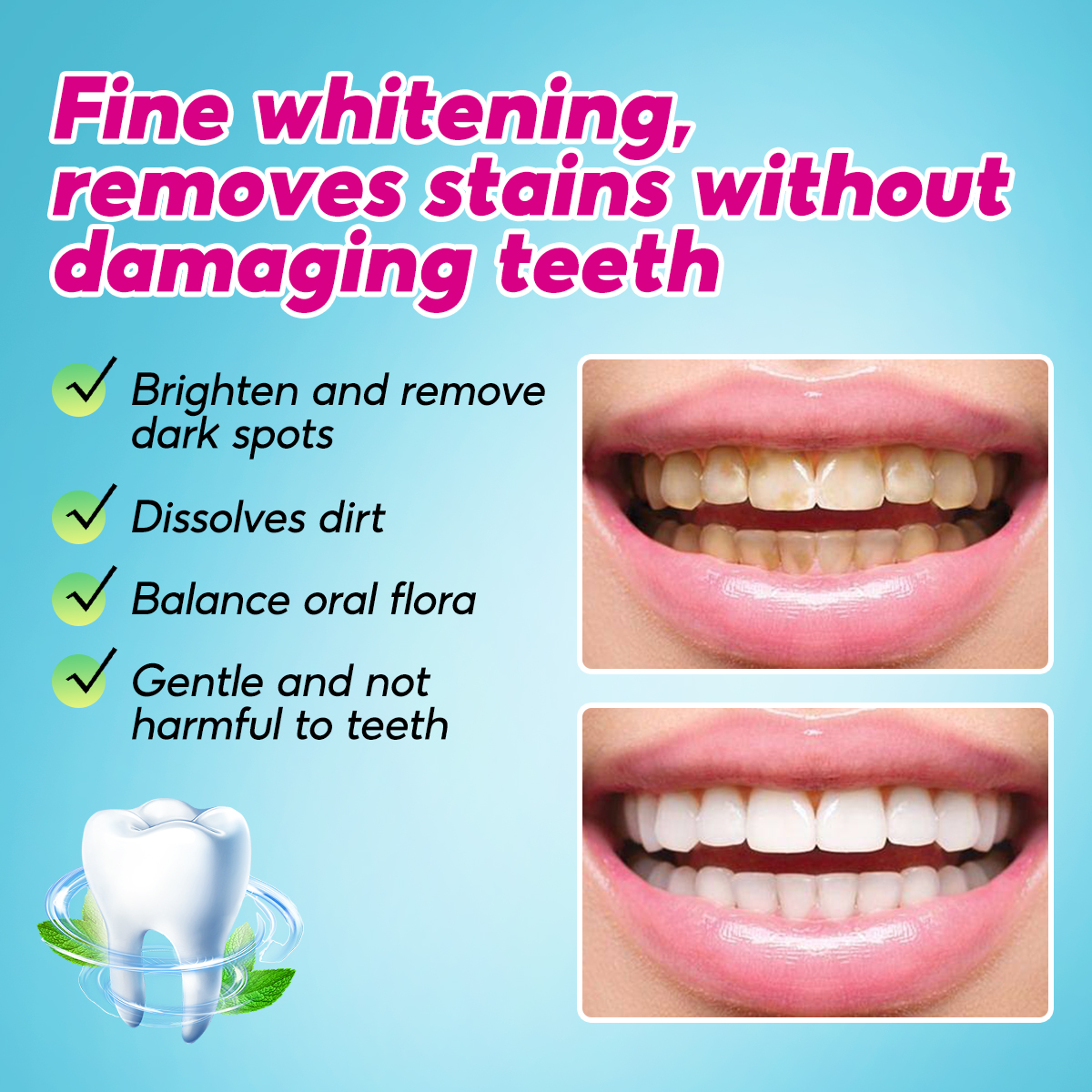 RtopR Teeth Cleansing Whitenin - Teeth Whitening Foam Toothpaste incelemesi ve fiyatı
