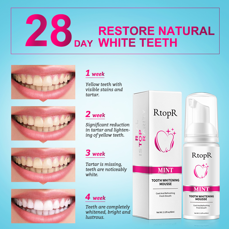 RtopR Teeth Cleansing Whitenin - Teeth Whitening Foam Toothpaste incelemesi ve fiyatı